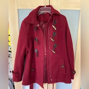 Maroon Peacoat